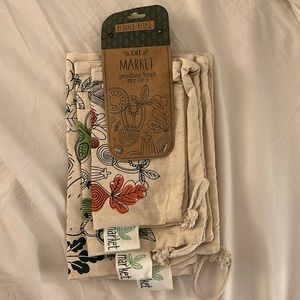 Reusable & Washable Cotton Produce Bags | Set of 3